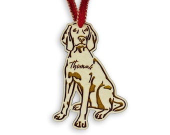 Personalized Weimaraner Christmas Ornament - Weimaraner Dad Mom Gift Memorial