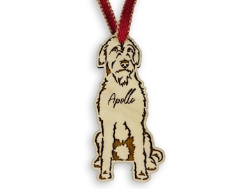 Personalized Irish Wolfhound Christmas Ornament - Irish Wolfhound Dad Mom Gift Memorial