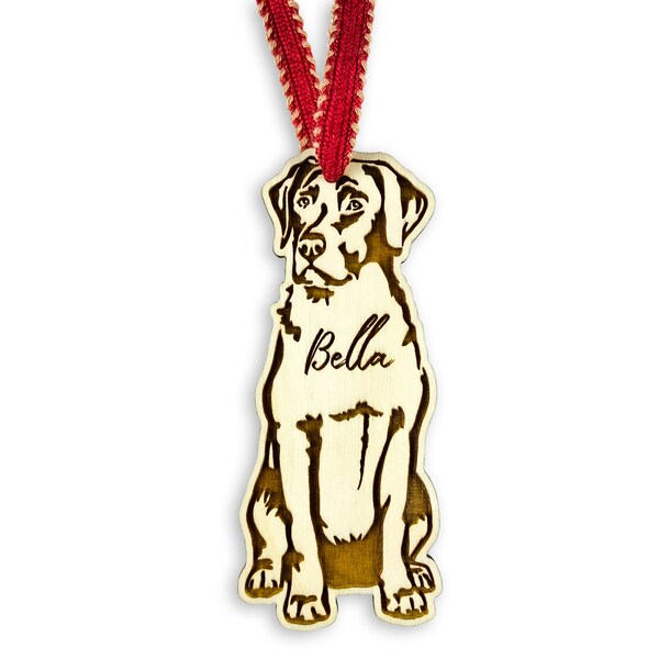 Black Lab Memorial Christmas Ornament Etsy