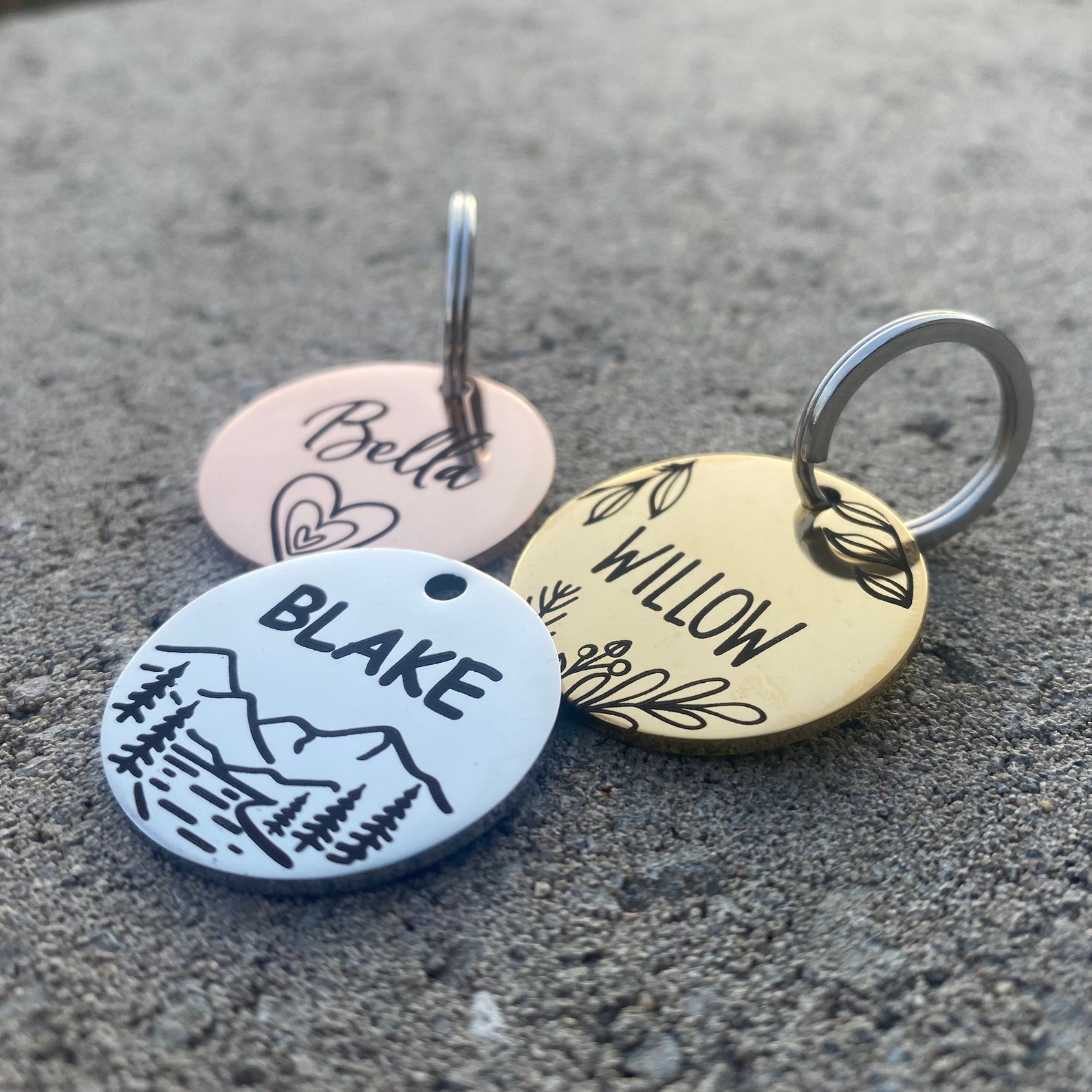 Pet Dog Tag Dog ID Tag Personalized Pet Dog ID Tag Puppy Etsy