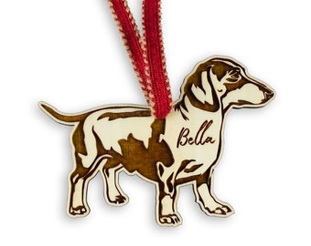 Dachshund Christmas Ornament - Dachshund Dad Mom Gift Memorial