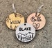 Pet Dog Tag - Dog ID Tag - Personalized Pet Dog ID Tag - Puppy Tag - Dog ID Tag - Dog Tag for Dogs - Silver Rose Gold and Gold Dog Tag 