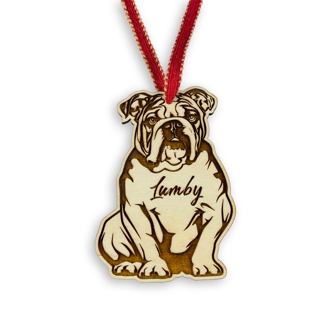 English Bulldog Christmas Ornament English Bulldog Dad Mom Gift