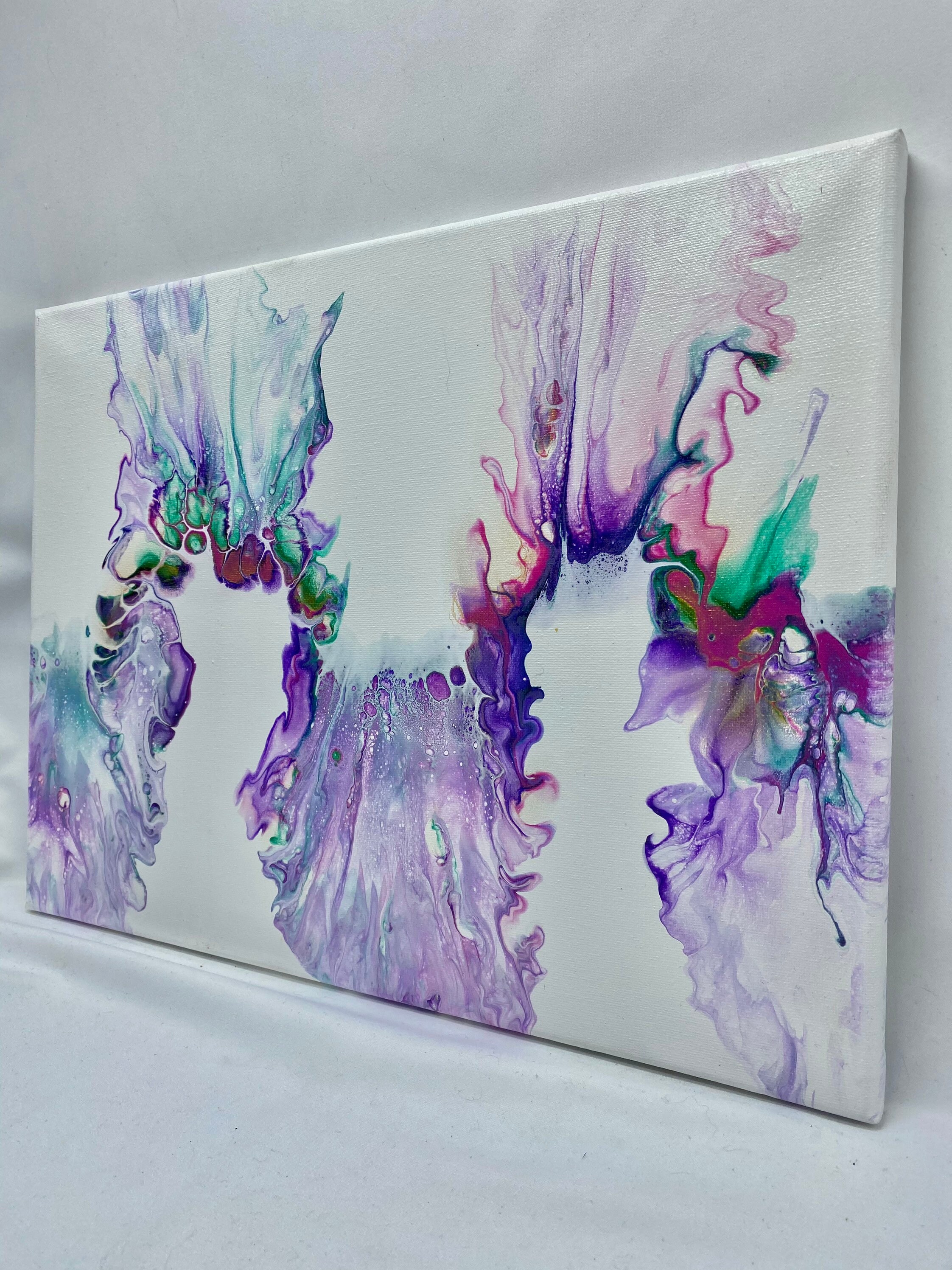 Acrylic Painting on Canvas Abstract, Acrylic Pour Painting on Canvas
