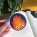 Holographic Calcifer Sticker, Howl's Moving Castle, Ghibli Sticker, Ghibli Gift for Best Friend, Birthday Gift for Girlfriend, Cute Decal 