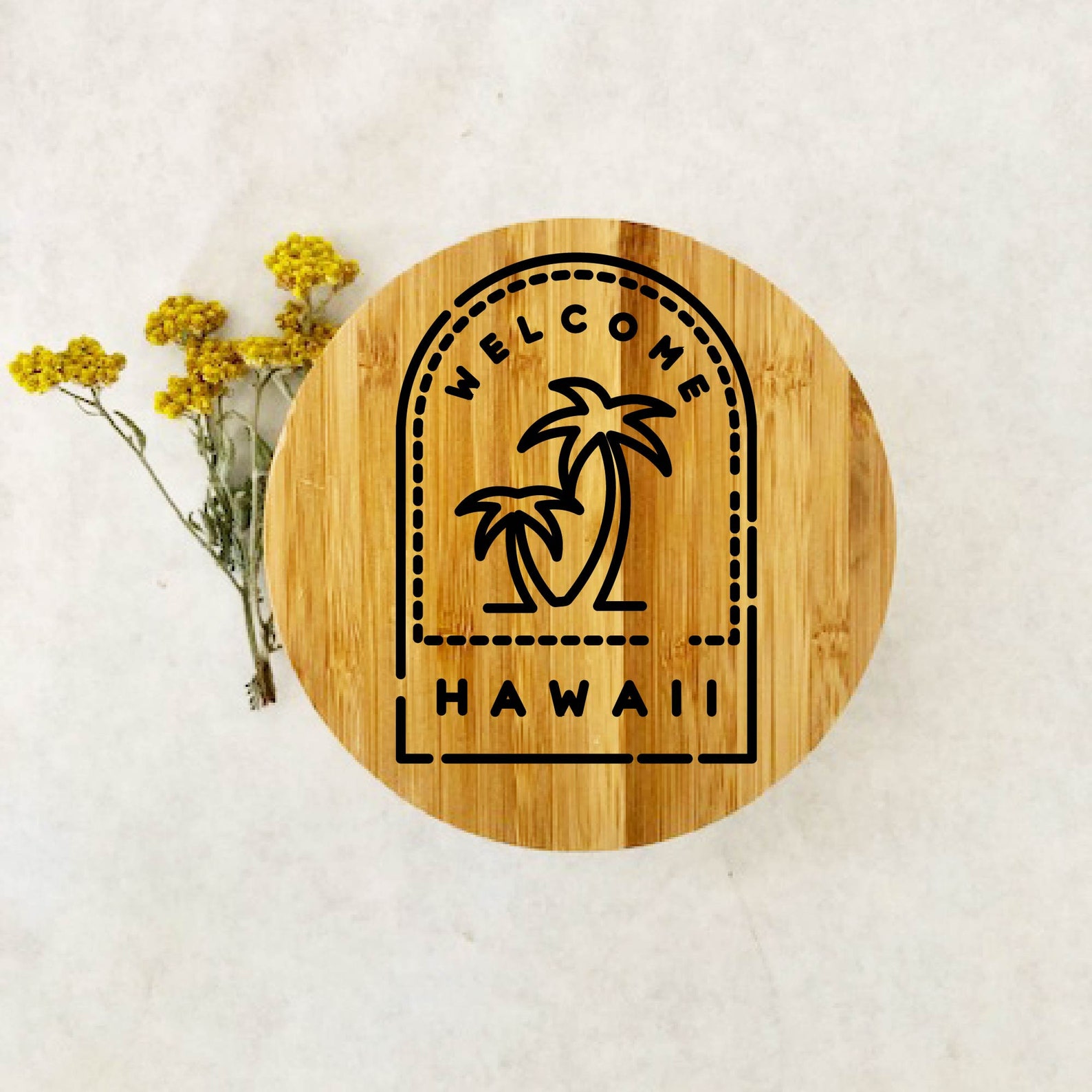 Hawaii Passport Stamp Keepsake Box Bamboo Memory Box Fast Etsy
