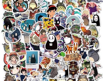 Random Ghibli Stickers, Journal Sticker, Planner Sticker, Cute Sticker, Anime Sticker, Floral Sticker, Japanese Sticker