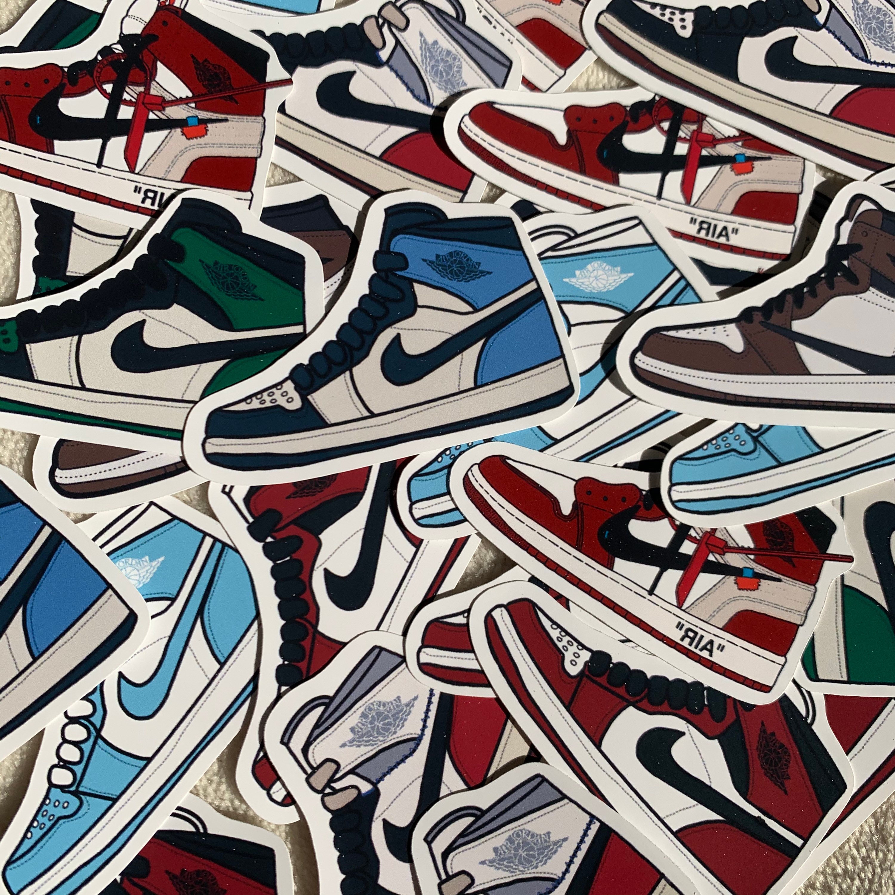 Air Jordan 1 Retro High OG Sneaker Sticker Weatherproof | Etsy