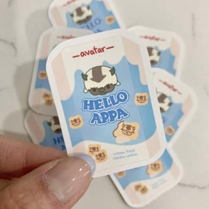 Niedlicher Hello Bison Creme gefüllter Vanille Keks Aufkleber, asiatischer Snack Aufkleber, fliegender Bison Aufkleber, Journal Aufkleber, Planer Aufkleber