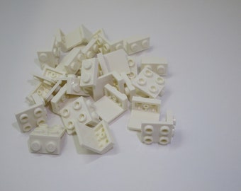 LEGO Lot of 25 White 1x2 Flat Building Plate Pieces LEGO Lot of 25 White 1x2 Flat Building Plate Pieces