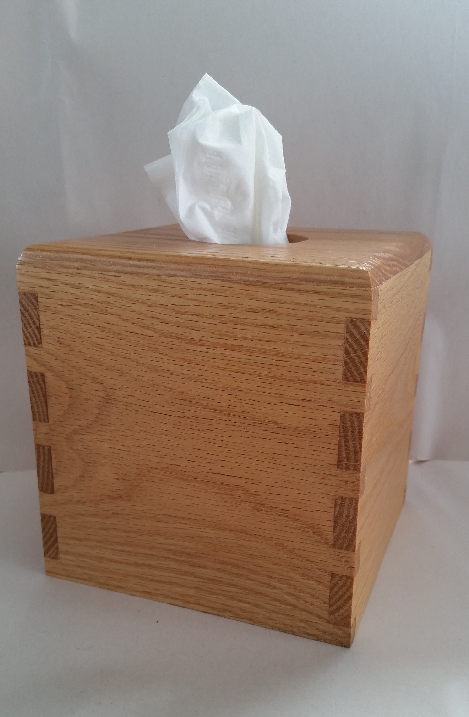 Cubierta de la caja de tejido 5 1/4 Madera de roble | Etsy