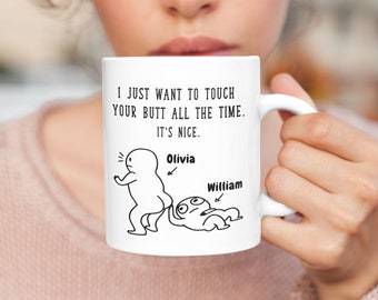 Funny Personalized Mug, Anniversary Gift, Butt Humor