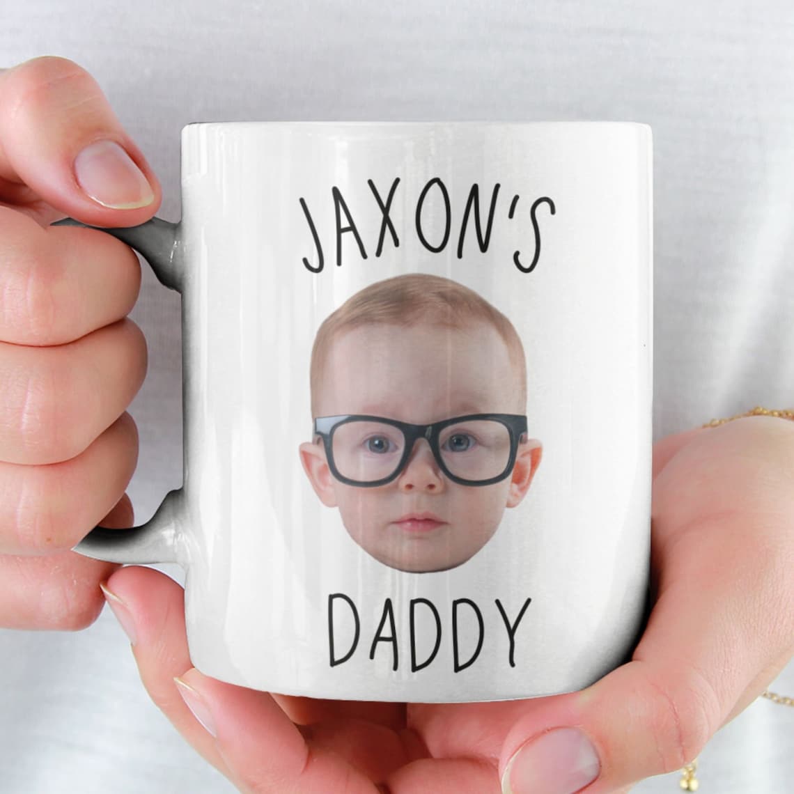 Custom Baby Face Mug / Baby Face Coffee Mug / Personalized image 0; father's day gift ideas