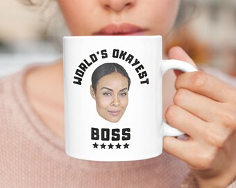 World's Okayest Boss Mug: Personalized Boss Appreciation Gift