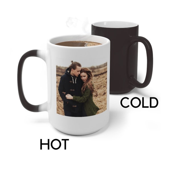 Color Change Mug / Custom Photo Mug / Hot And Cold Mug /  Color Change Cups Personalized / Heat Activated Mug / Picture Mug