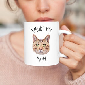 Cat Face Mug / Cat Photo Mug / Custom Cat Mug / Personalized Cat Mug / Cat Mom Mug / Cat Dad Mug / Custom Pet Photo Mug