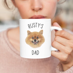 Dog Face Mug / Custom Dog Mug / Personalized Dog Mug / Dog Mom Mug / Dog Dad Mug / Custom Pet Mug / Dog Lovers Gift image 1