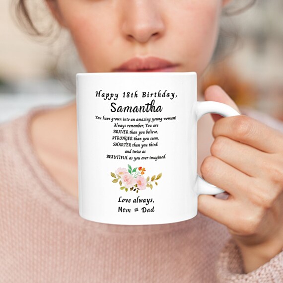 18th Birthday Mug Gift, Daughter, Niece, Friend