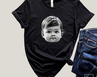 Personalized Baby Face Shirt: Custom Photo Tee for New Parents