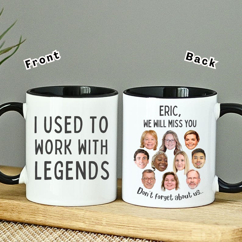 Personalized Retirement Mug: "I Used To Work With Legends" - Custom Coworker Gift image 1