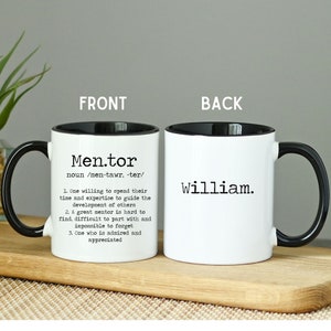 Mentor Mug / Mentor Gift / Mentor Gift For Boss / Personalized Boss Gift / Mug For Boss / Mug For Teacher / Appreciation Mug / Thank You Mug