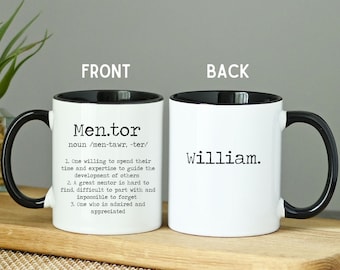 Personalized Mentor Mug: Appreciation Gift for Boss or Teacher