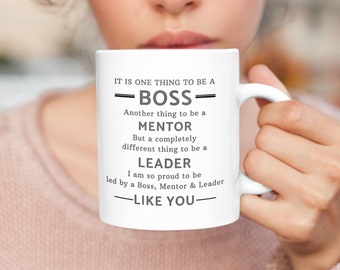 Christmas Gift For Boss / Mug For Boss / Boss Appreciation Gift / Boss Day Gift / Boss Leader Gift / Boss Retirement / Boss, Mentor Gift