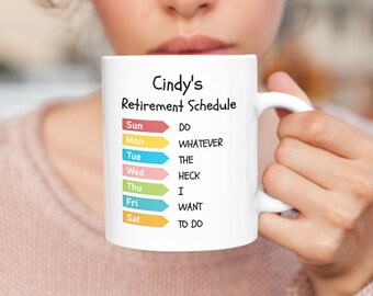 Retirement Mug / Retirement Mug For Her / Personalised Retirement Gifts Mugs / Custom Retirement Coffee Mugs / Retirement Gift For Women