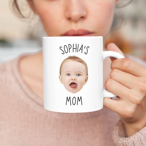 Custom Baby Face Mug / Mug For New Mom / Mug With Baby Face / First Mothers Day Mug / New Mom Birthday Gift / First Mothers Day Gift