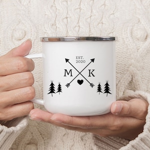 Personalized Campfire Mug: Anniversary Camping Gift