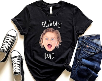Custom Baby Face Shirt - Personalized Photo Gift For Dad