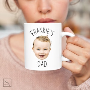 Custom Baby Photo Mug / Baby Face Coffee Mug / Personalized Baby Photo Mug / Photo Mug For New Dad / Baby Photo Mug / New Father&#39;s Day Gift