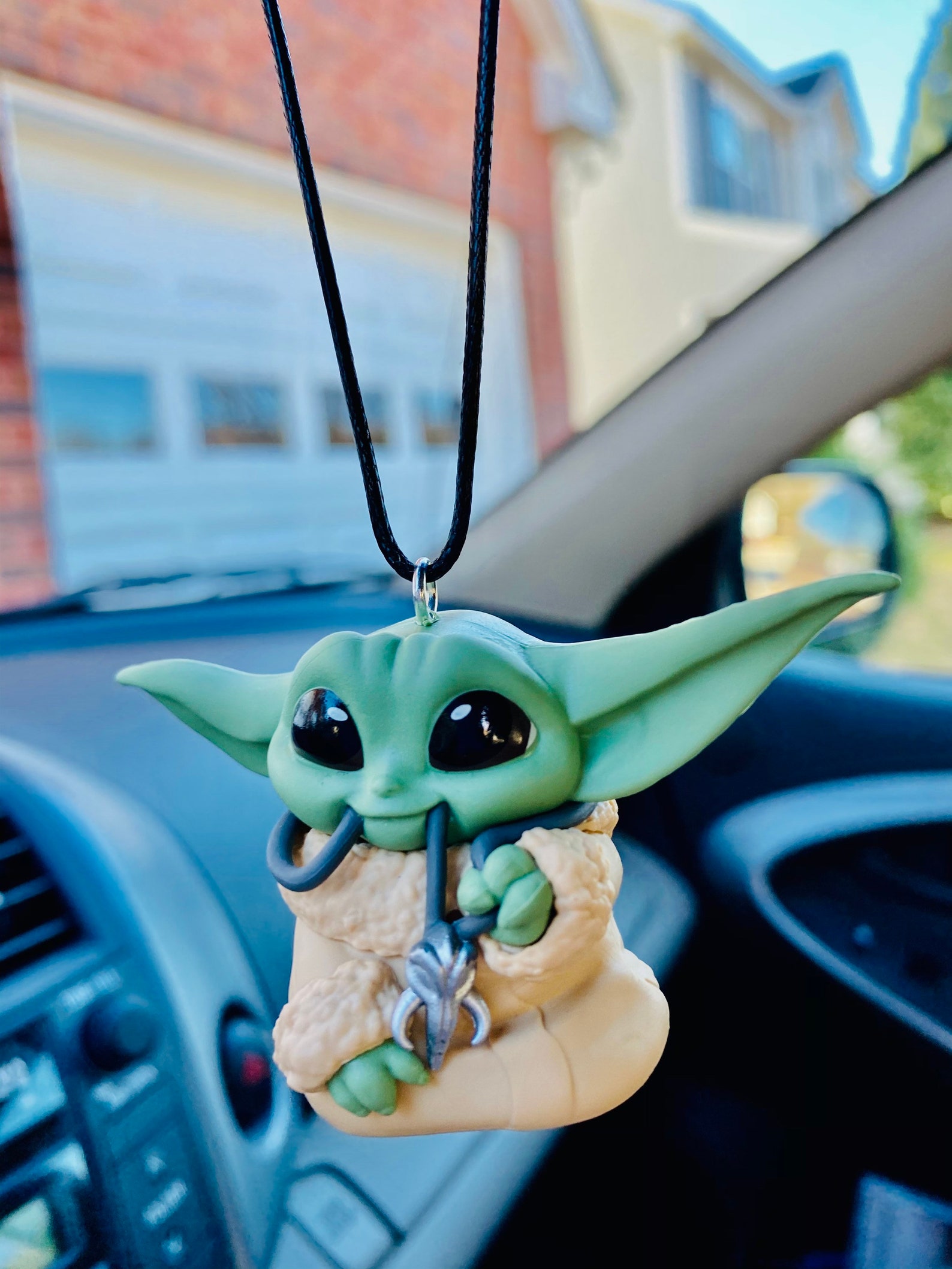Baby Yoda Gifts Mandalorian Car Mirror Charm for Rearview Etsy