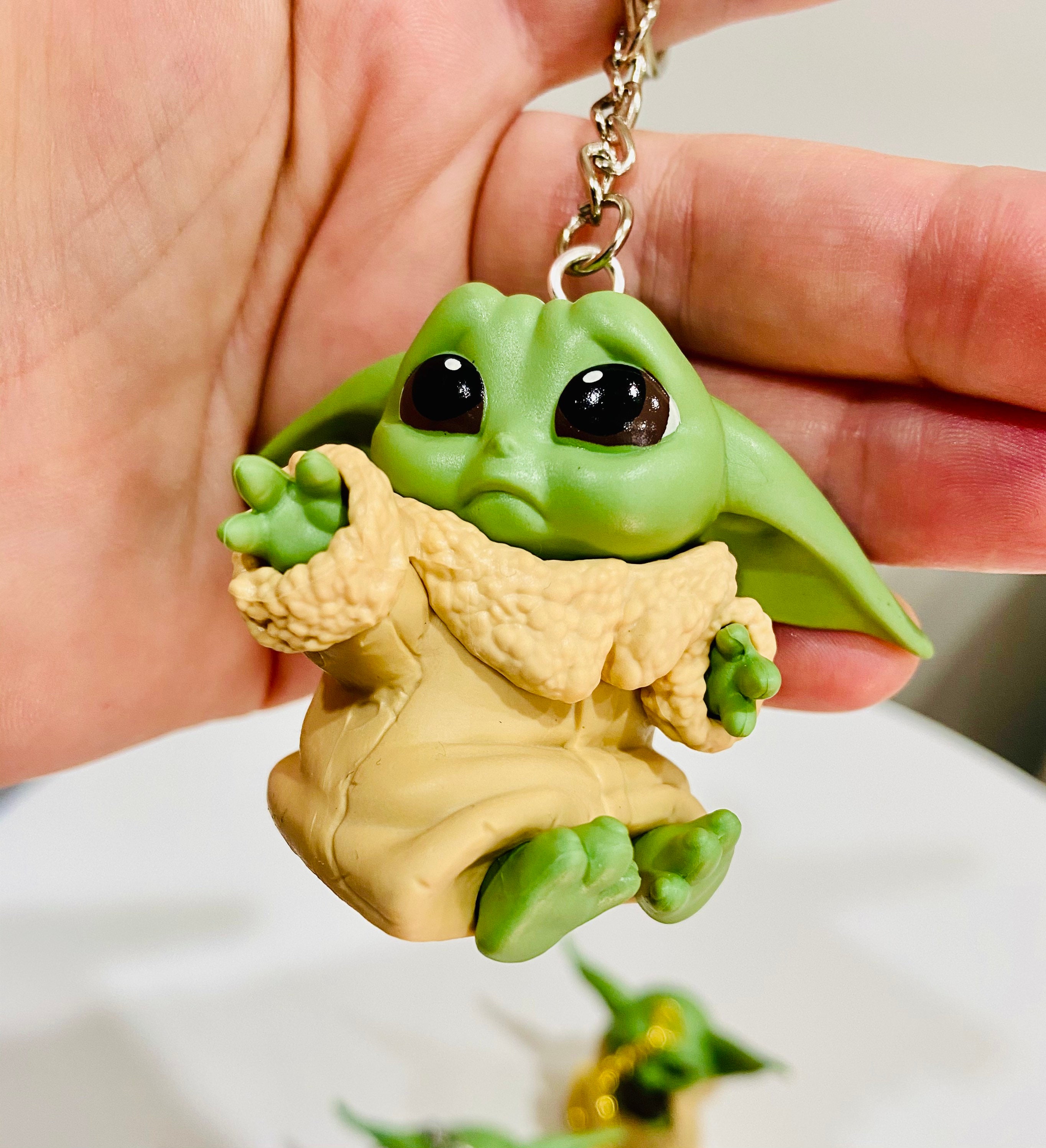 Baby Yoda Keychain Mandalorian Keychain Backpack Toy Baby Yoda Etsy