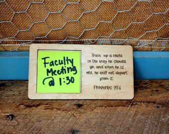 Teacher Notepad Holder Proverbs 22:6, Teacher Gift, Teacher Appreciation Gift, Notepad Holder, Religious Teacher Gift