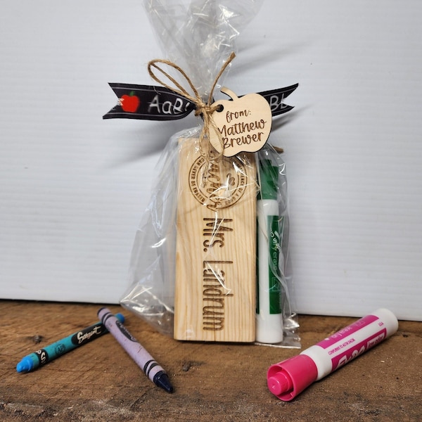 Teacher Gift Set: Personalized Whiteboard Eraser & Expo Marker - Thank You Gift, Chalkboard Eraser, Teacher Appreciation