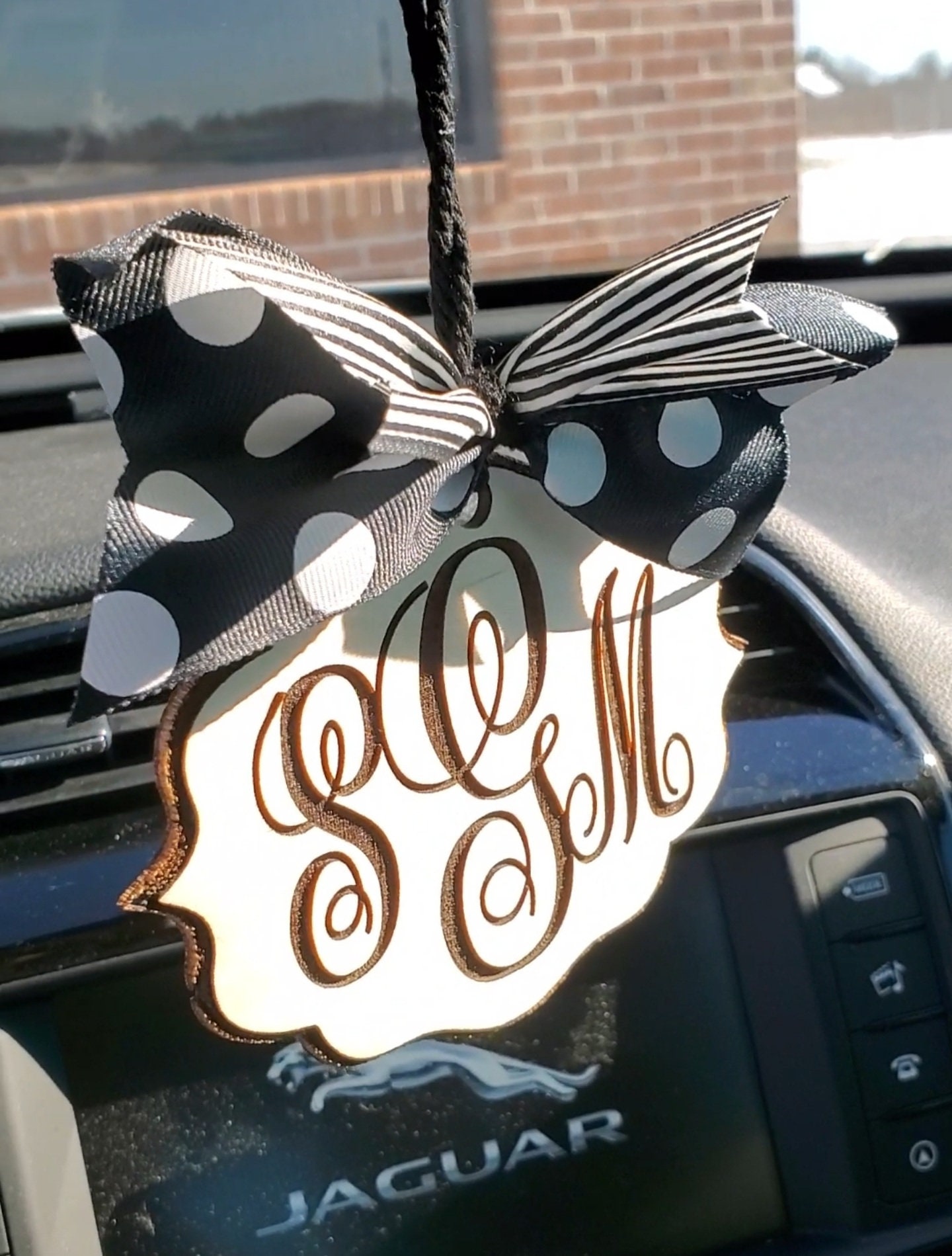 personalized-rear-view-mirror-charm-mirror-hanger-initials-etsy