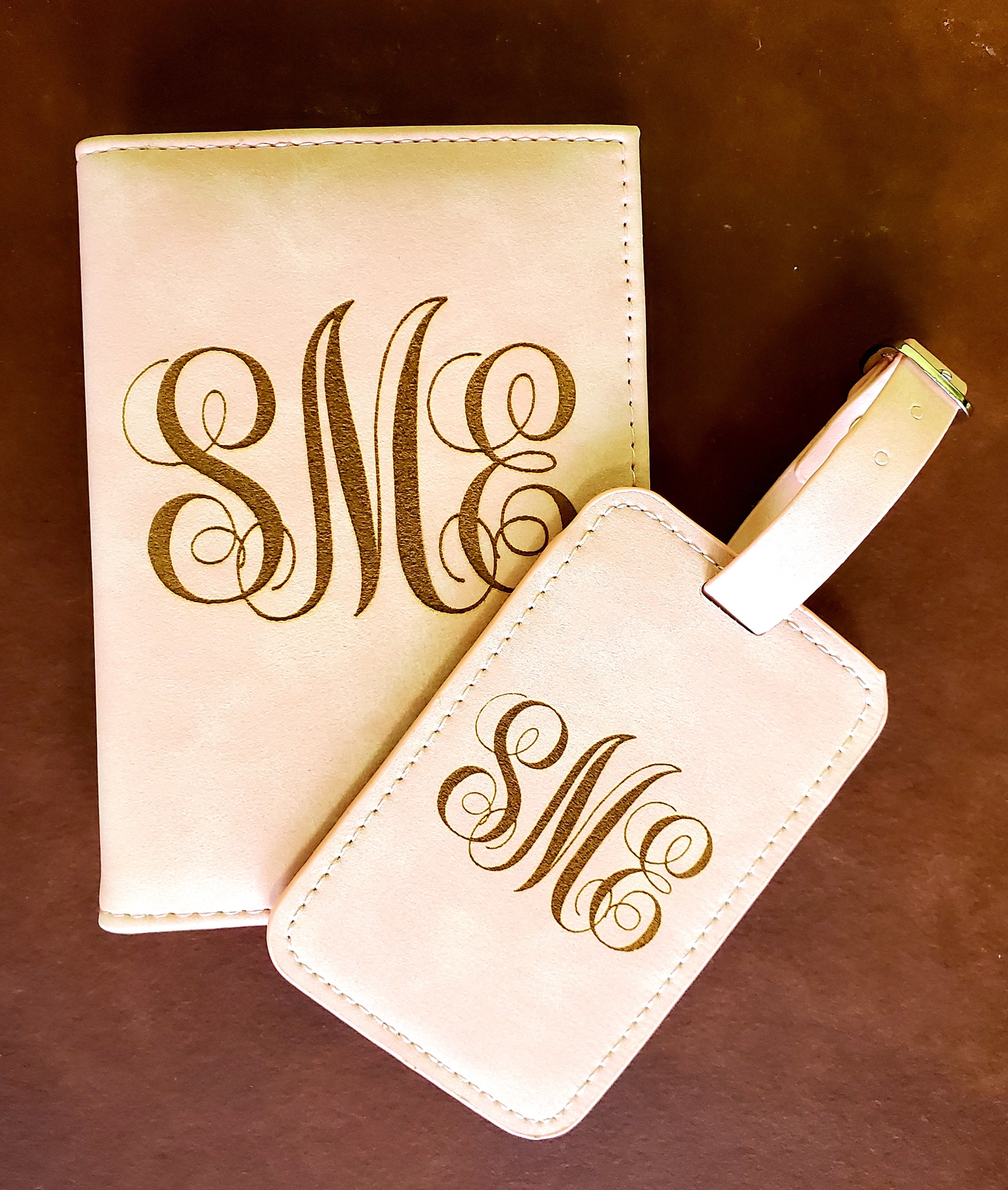 Personalized Monogrammed Passport Holder Wallet with Matching Etsy
