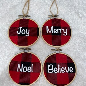 Personalized Embroidery Hoop Ornaments, Custom Ornaments, Christmas Ornaments, Christmas, Personalized Ornaments