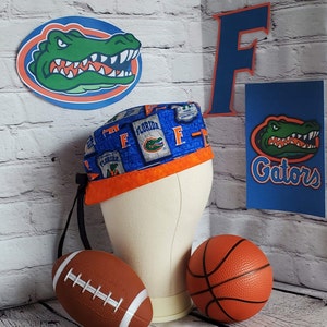 Florida Gators Skull Cap: Reversible Flip Brim Scrub Hat