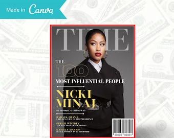 Custom Fashion Magazine Template | Canva Template | Editable Magazine Design | Womens Fashion