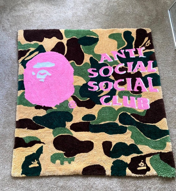 Bape and Anti Social Social Club Rug - Etsy