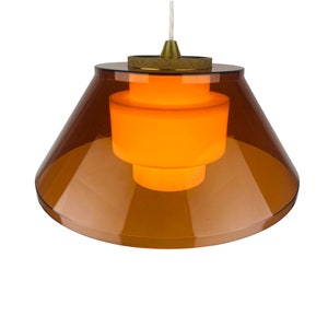Amber pendant - Bent Karlby - LYFA - Danish design - 1970s - Scandinavian - Acryl - Extremely rare