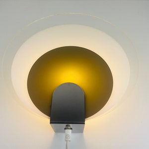 NAFA Nybro Wandlamp uit Zweden, jaren 80, Zweeds design, Scandinavië, Space age afbeelding 2