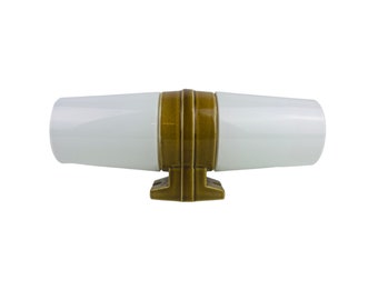 IFÖ Light brown Sigvard Bernadotte 6065. Bathroom Lamp / Ceramic wall sconce. Scandinavian mid century lighting