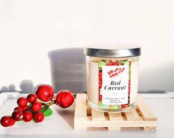 Candles; Red Currant Candle; Scented Candles; Candle Gift Set