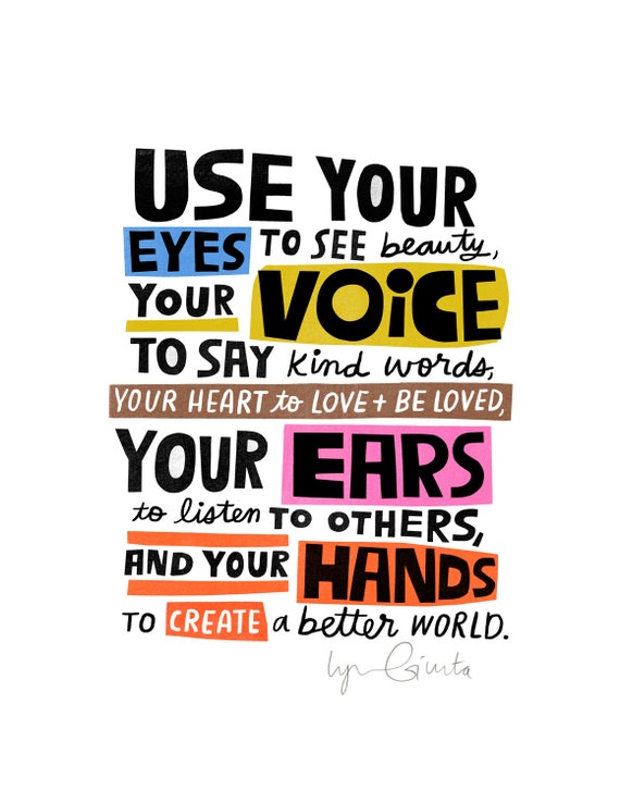 USE YOUR VOICE - Etsy