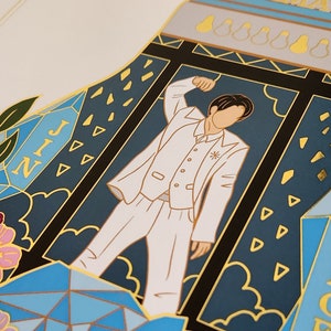 BTS Inspired Foil Art Prints 2019 MMAs Vocal Line - Jin, Jimin, V, Jungkook