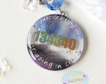 BTS &quot;134340 (Pluto)&quot; Song Inspired Resin Keychain