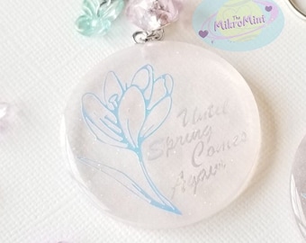 BTS &quot;Spring Day&quot; Song Inspired Resin Keychain